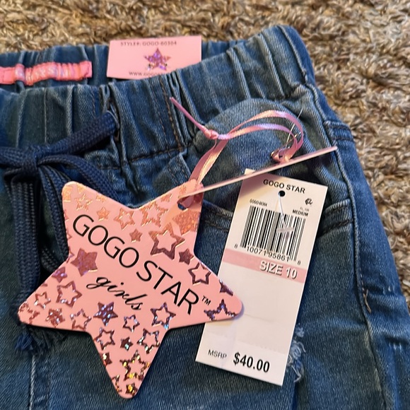 GOGO STAR Big Girls Casual Destructed Elastic Waistband Joggers Size 10 - Picture 4 of 5